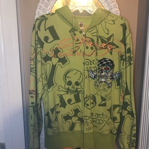 Ed hardy hoodie (size sm)